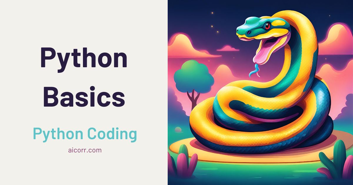 Python Basic Fundamentals - AICorr.com