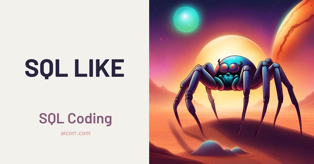 SQL Like - AICorr.com