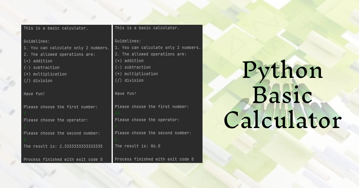 Python Basic Calculator - AICorr.com